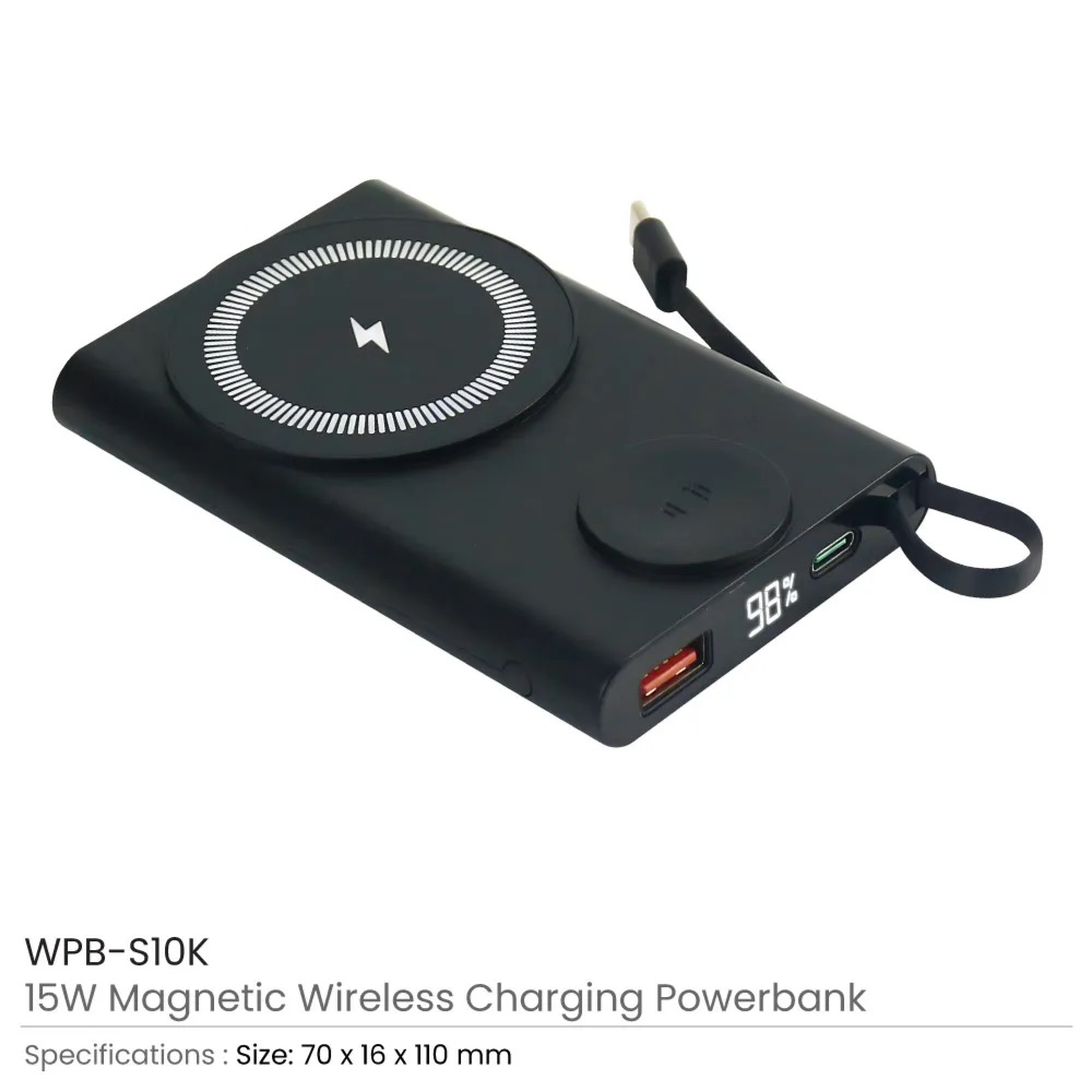 Magnetic Wireless Power Bank 10000mah