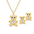 Teddy Heart Jewelry Set