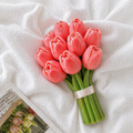 Tulip Bouquet Scented Candle 10cm(Red)