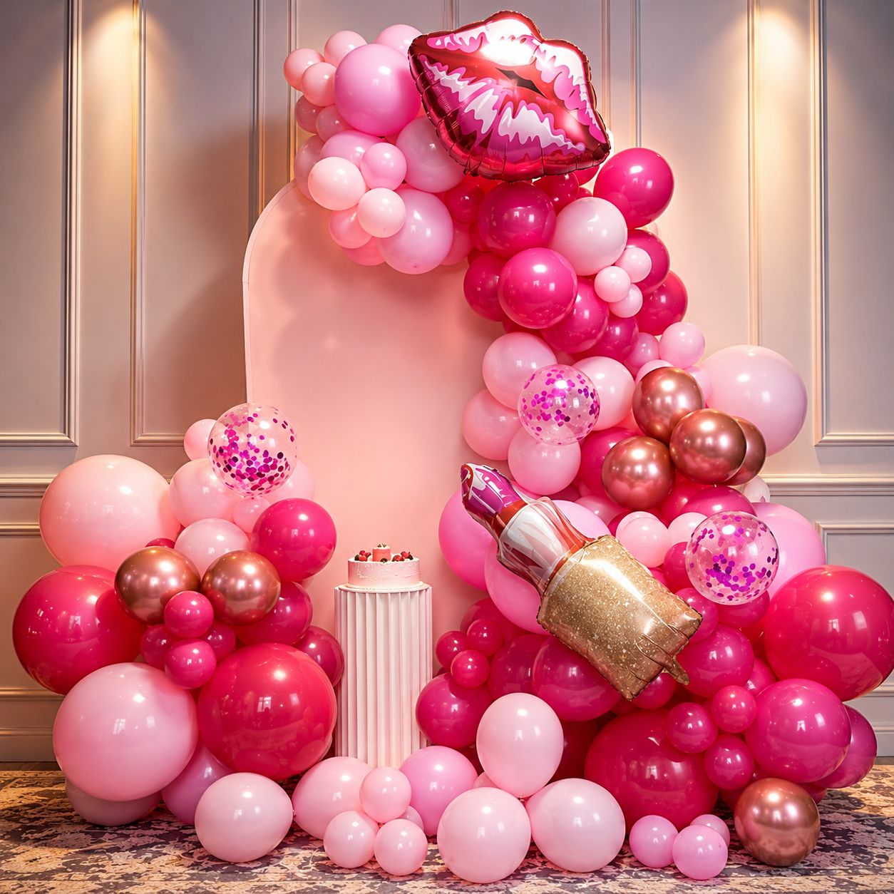 Pink Glam Party Balloon Decoration Kit