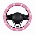 Pink Rhinestone Steering Wheel Cover - Automotive Accessory | Asena Boutique Qatar