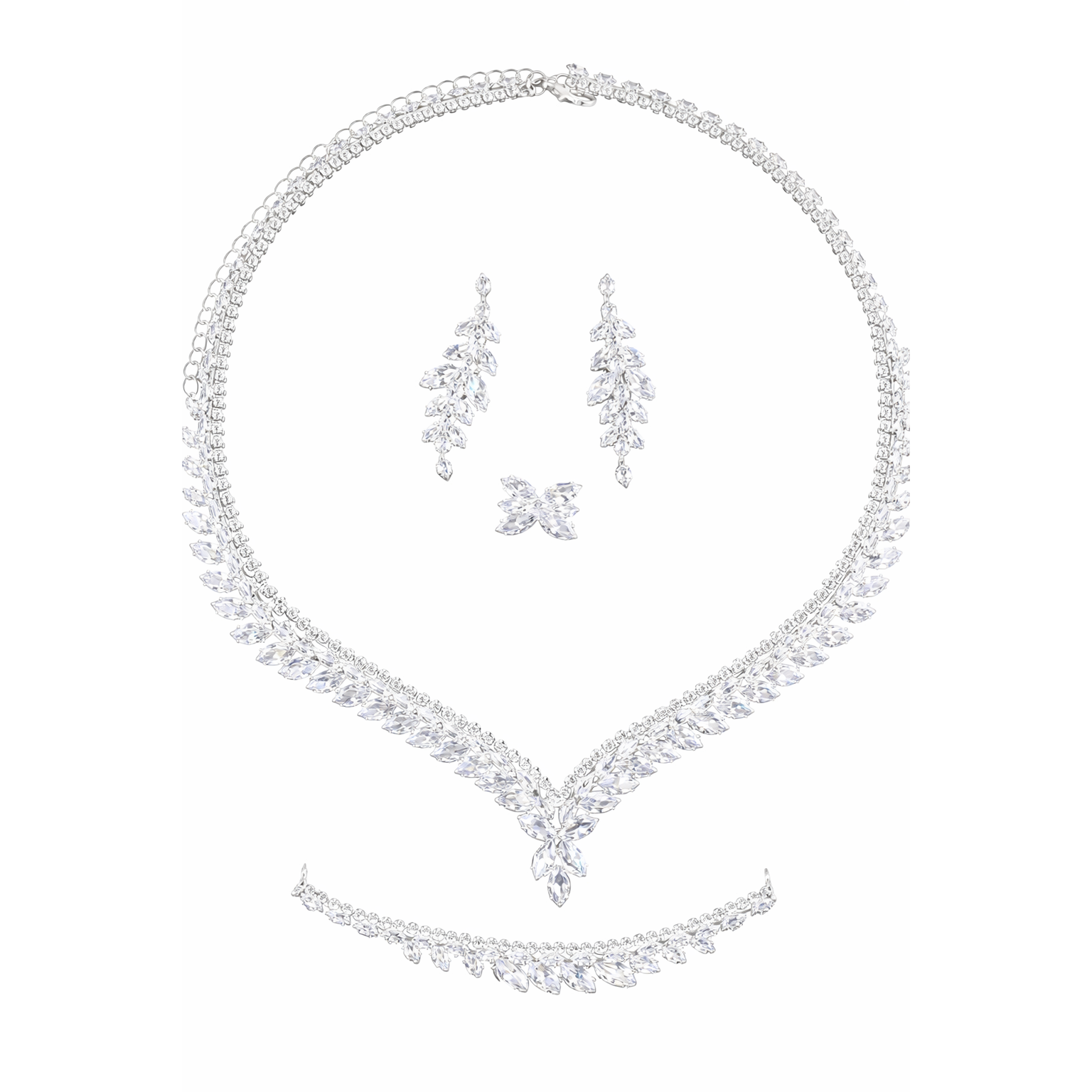 Crystal Elegance Jewelry Set - Women's Jewelry Set | Asena Boutique Qatar