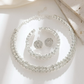 Sparkling Silver Jewelry Set