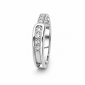 Sterling silver diamond ring