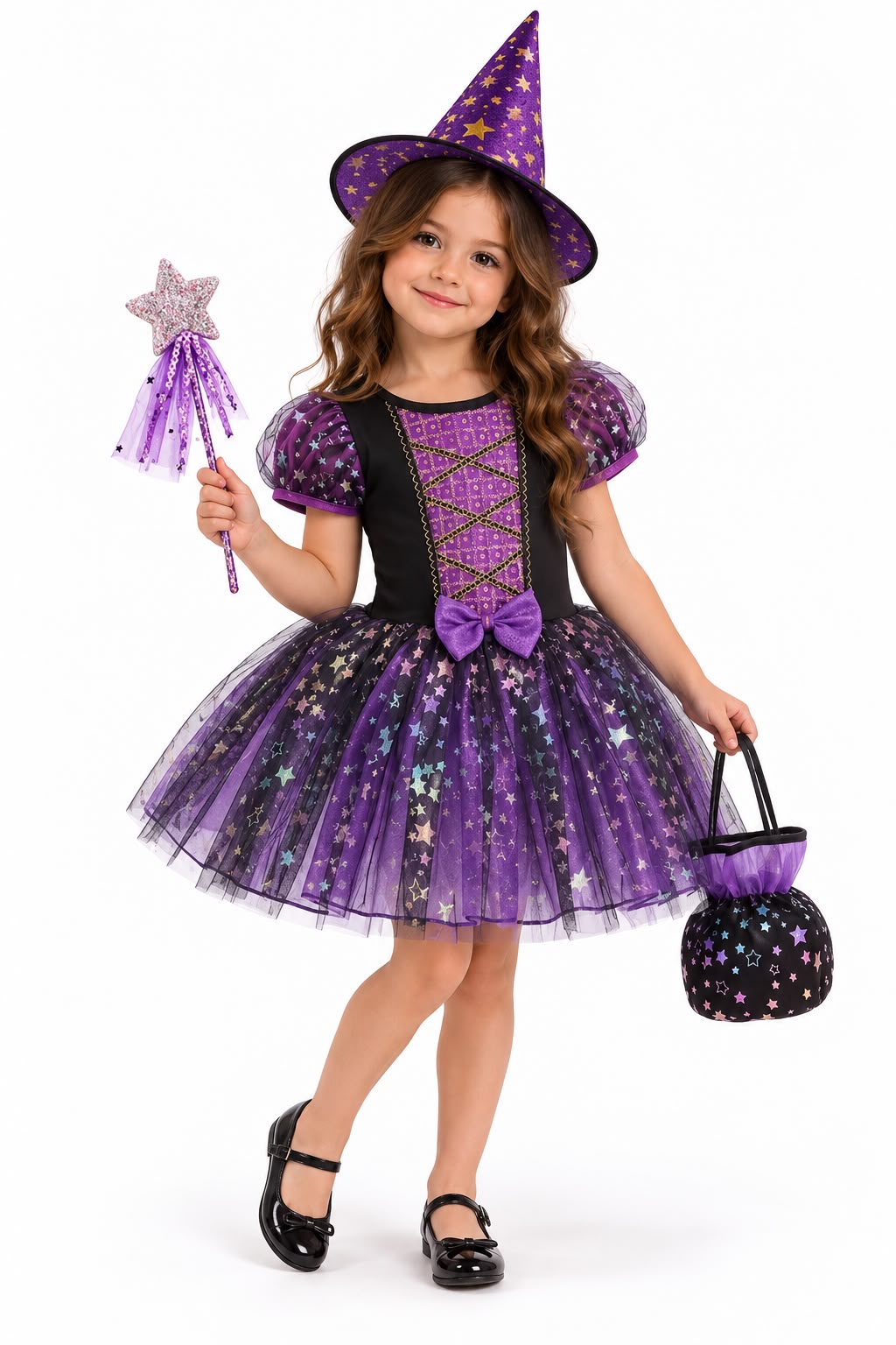 Girls Purple Dress-Up Costume Set - Party Costume | Asena Boutique Qatar