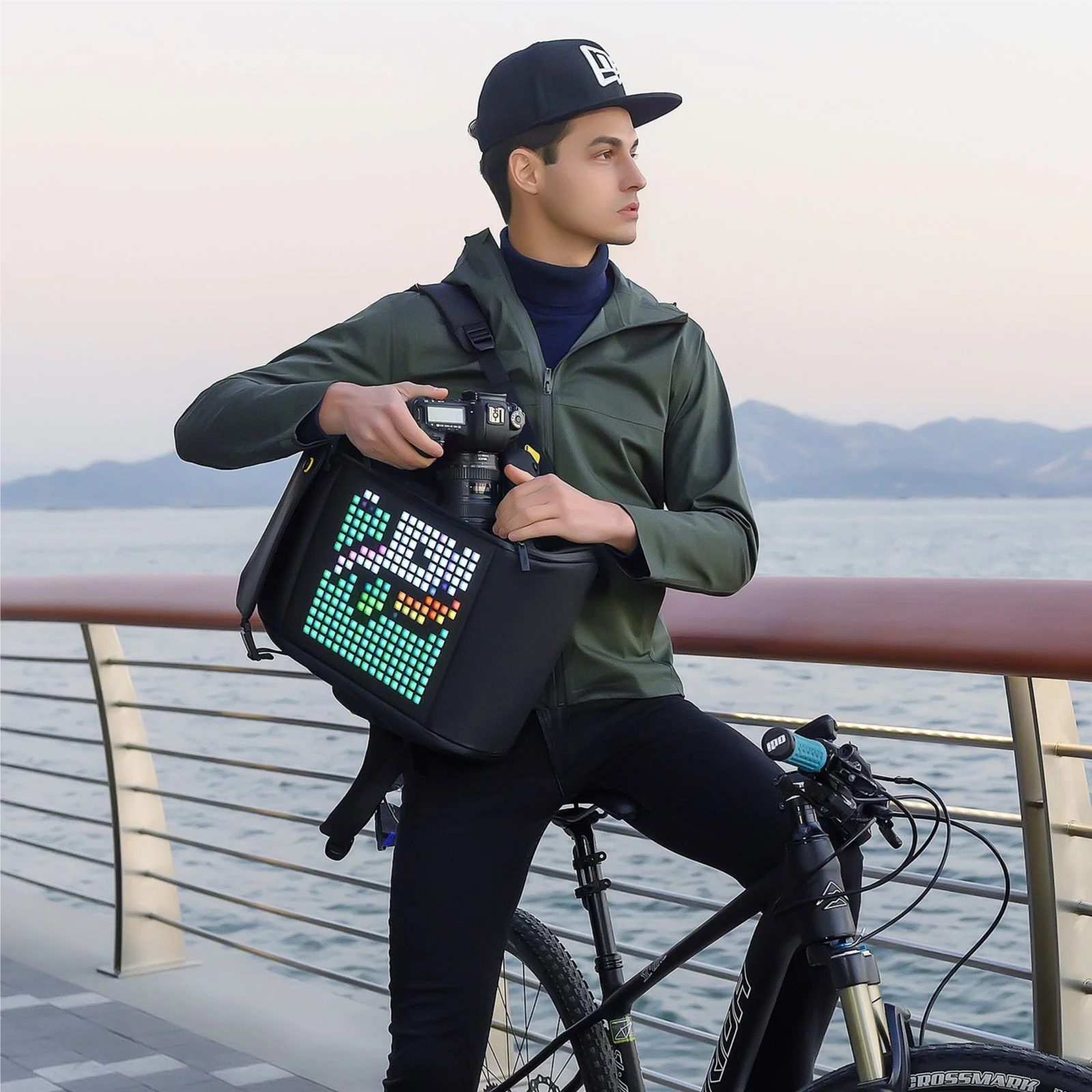 Pixoo Backpack - Innovative Smart Led Backpack - Black