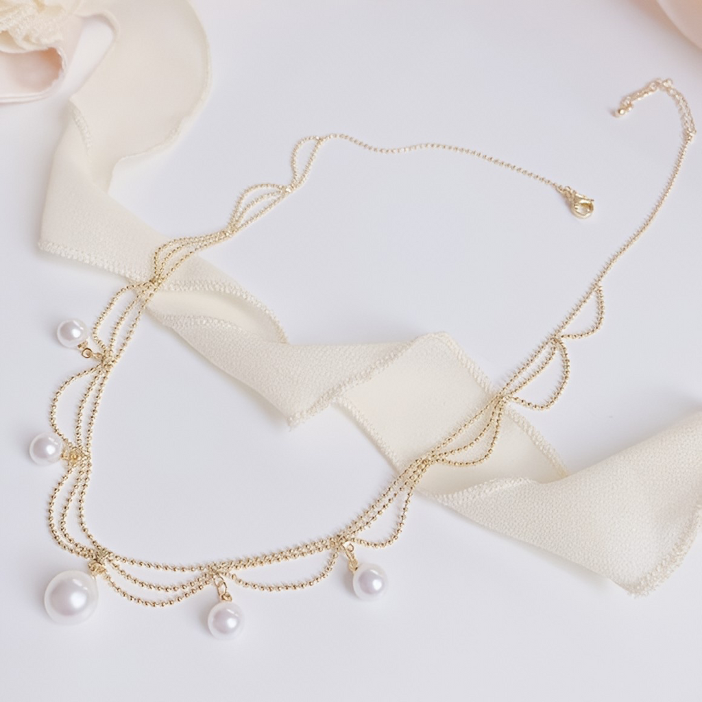 Pearl Cascade Necklace