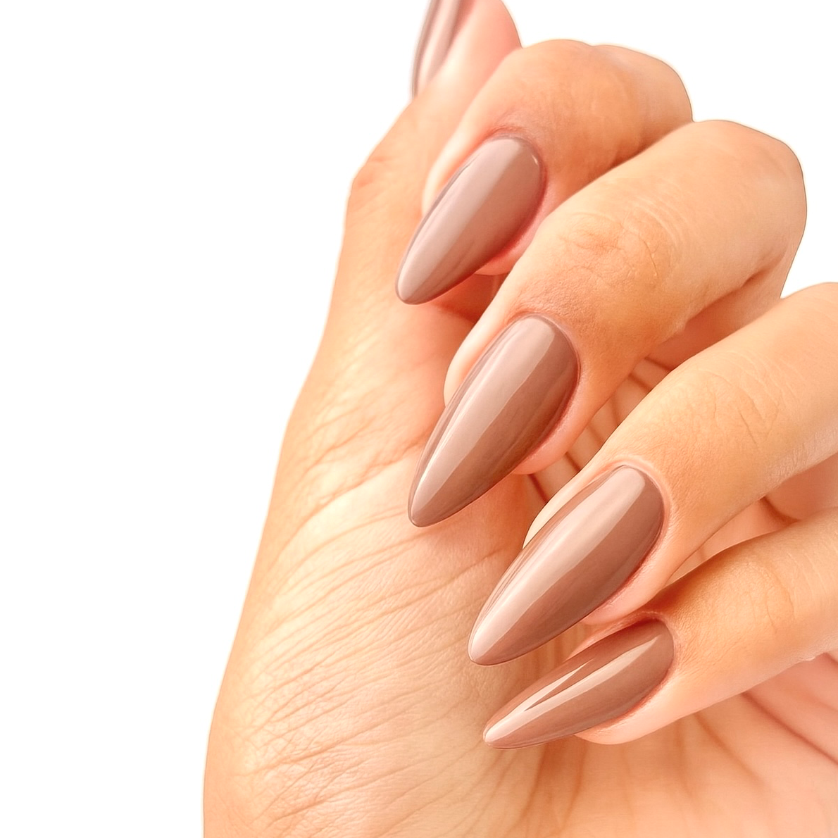 Mocha Shimmer Press-on Nails