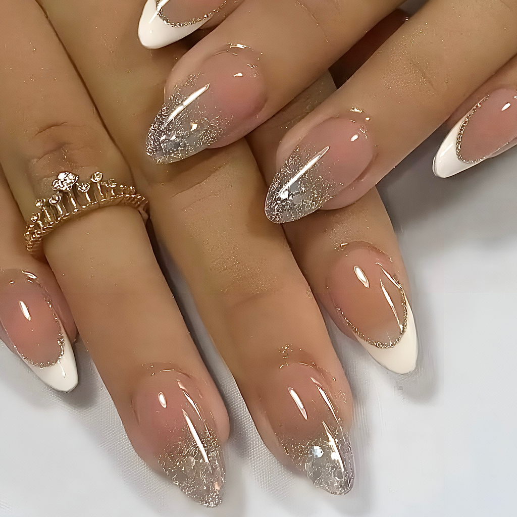 Snow glow Press-on Nails