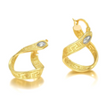 Golden Twist Hoops Earrings - Women's Earrings | Asena Boutique Qatar