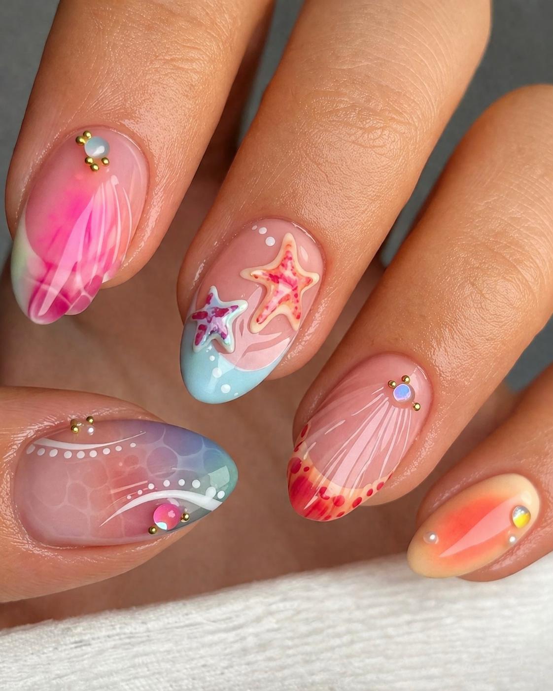Ocean Star Nails