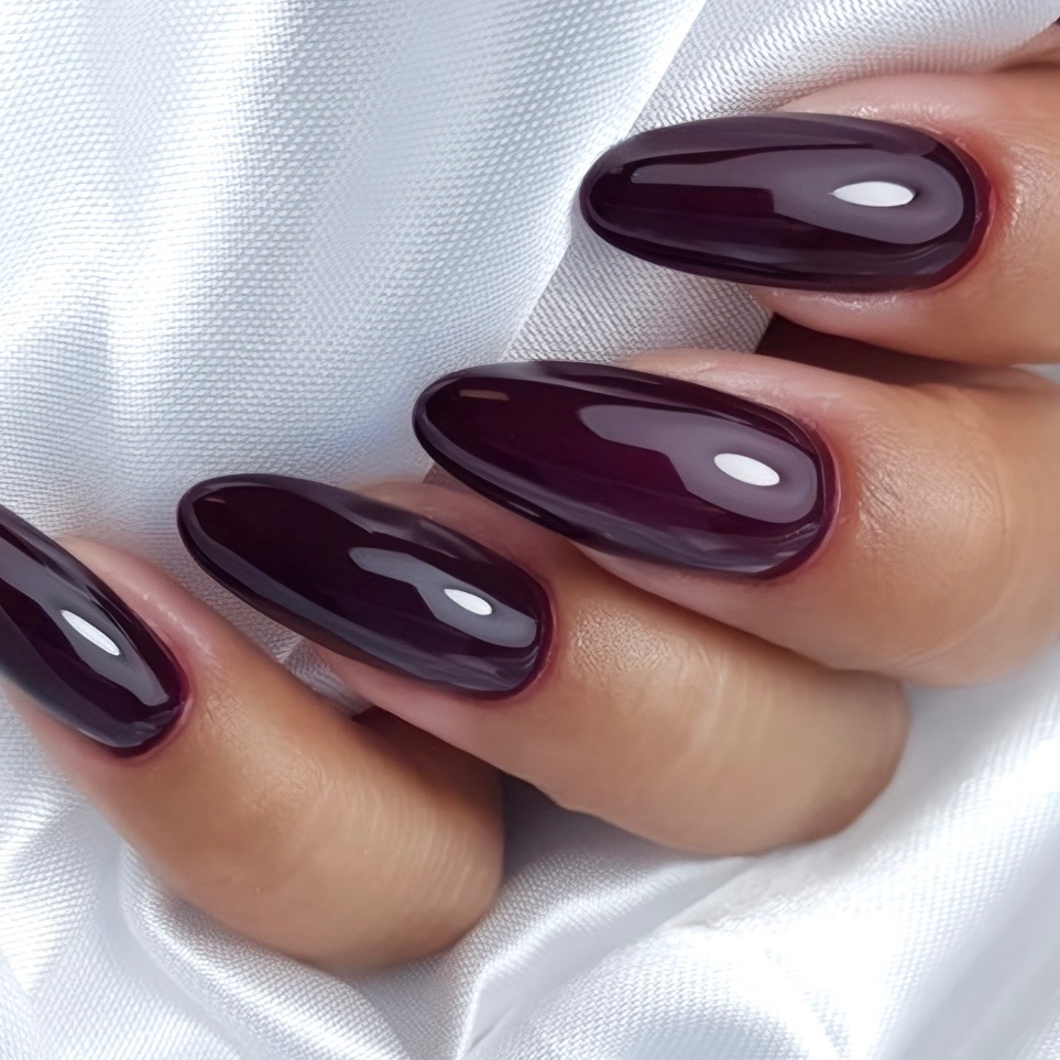 Plum Gloss Nails