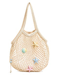 Seaside Charm Mesh Tote Bag - Tote Bag | Asena Boutique Qatar