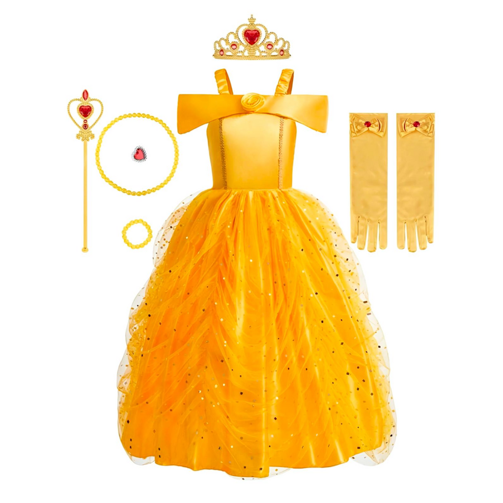 Little Princess Belle Costume (100cm) - Party Costume | Asena Boutique Qatar