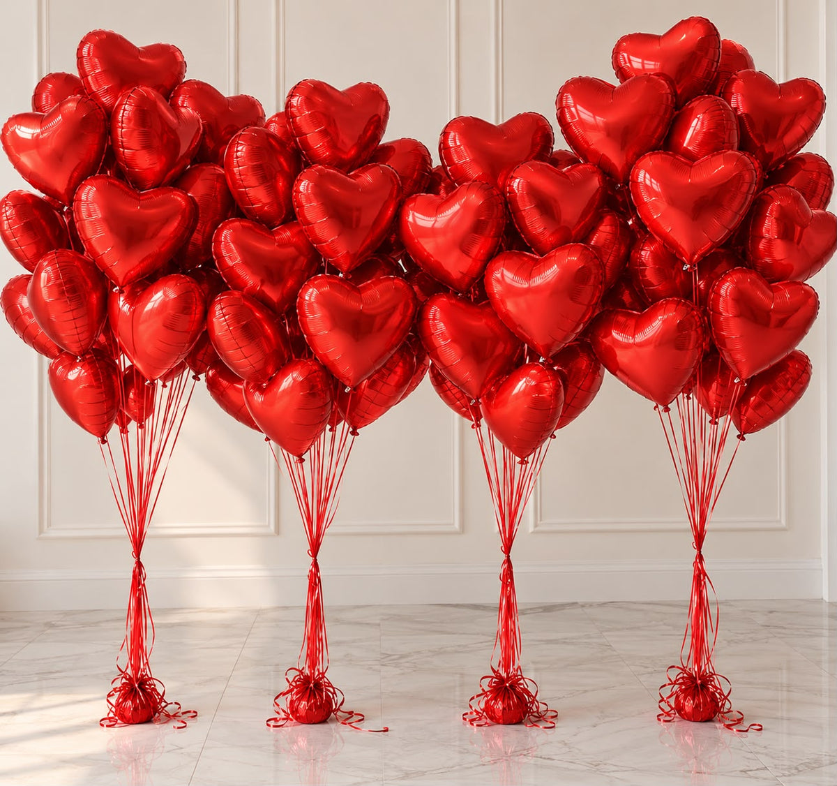 Red Heart Balloons - Balloon | Asena Boutique Qatar