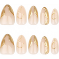 Gold Press-On Nails
