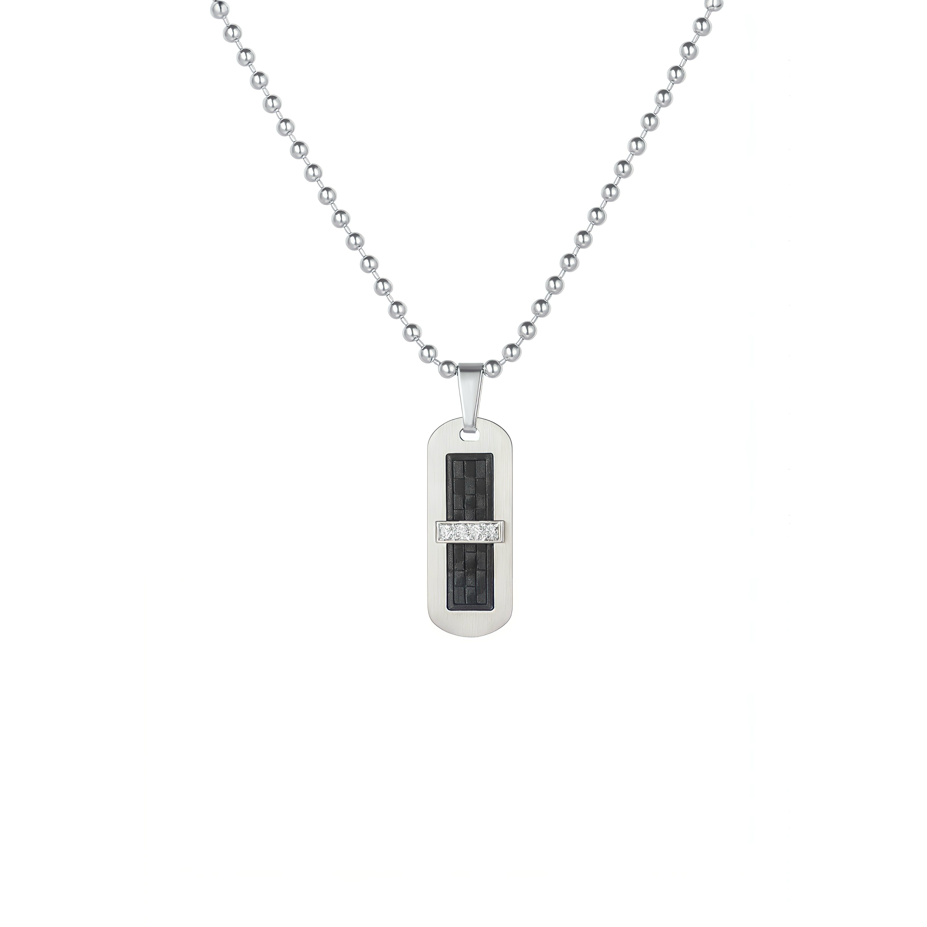 Onyx Steel Necklace