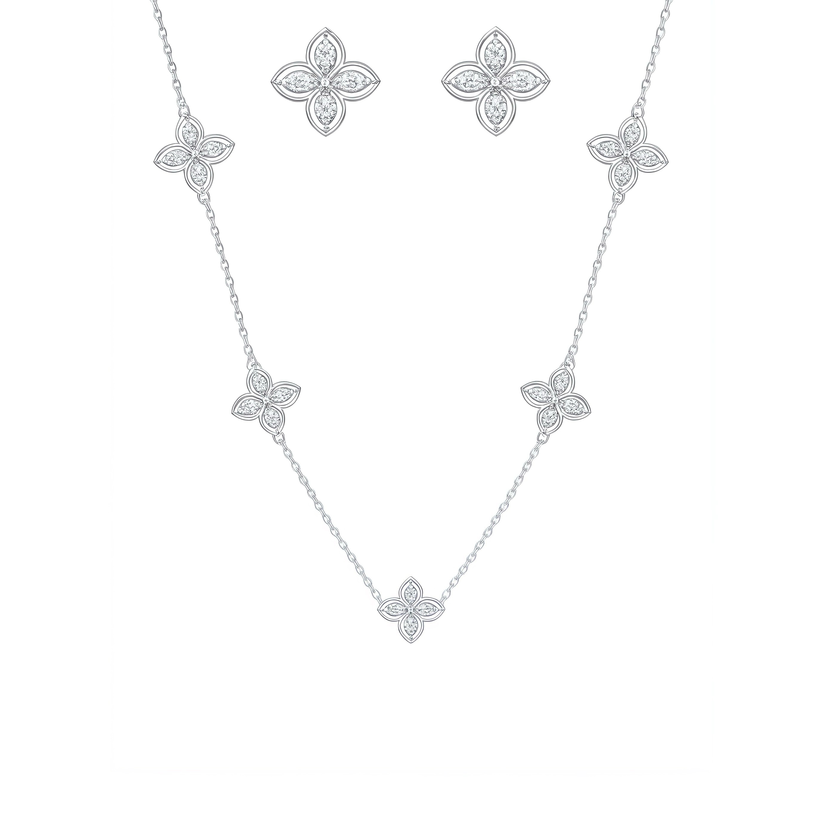 Petal Shine Jewelry Set - Women's Jewelry Set | Asena Boutique Qatar