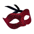 Red Rhinestone Masquerade Mask - Party Costume | Asena Boutique Qatar