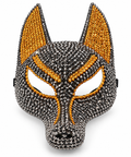 Black and Gold Fox Mask - Party Costume | Asena Boutique Qatar