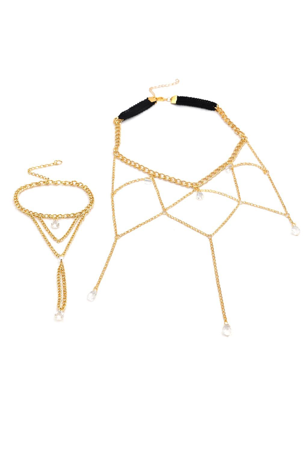 Crystal Leg & Hand Chain
