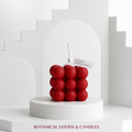 Bubble Bliss Scented Candle 9cm (Red)