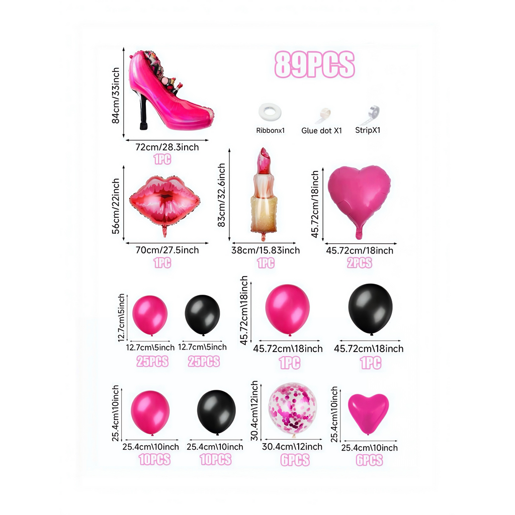 Glam Diva Balloon Set