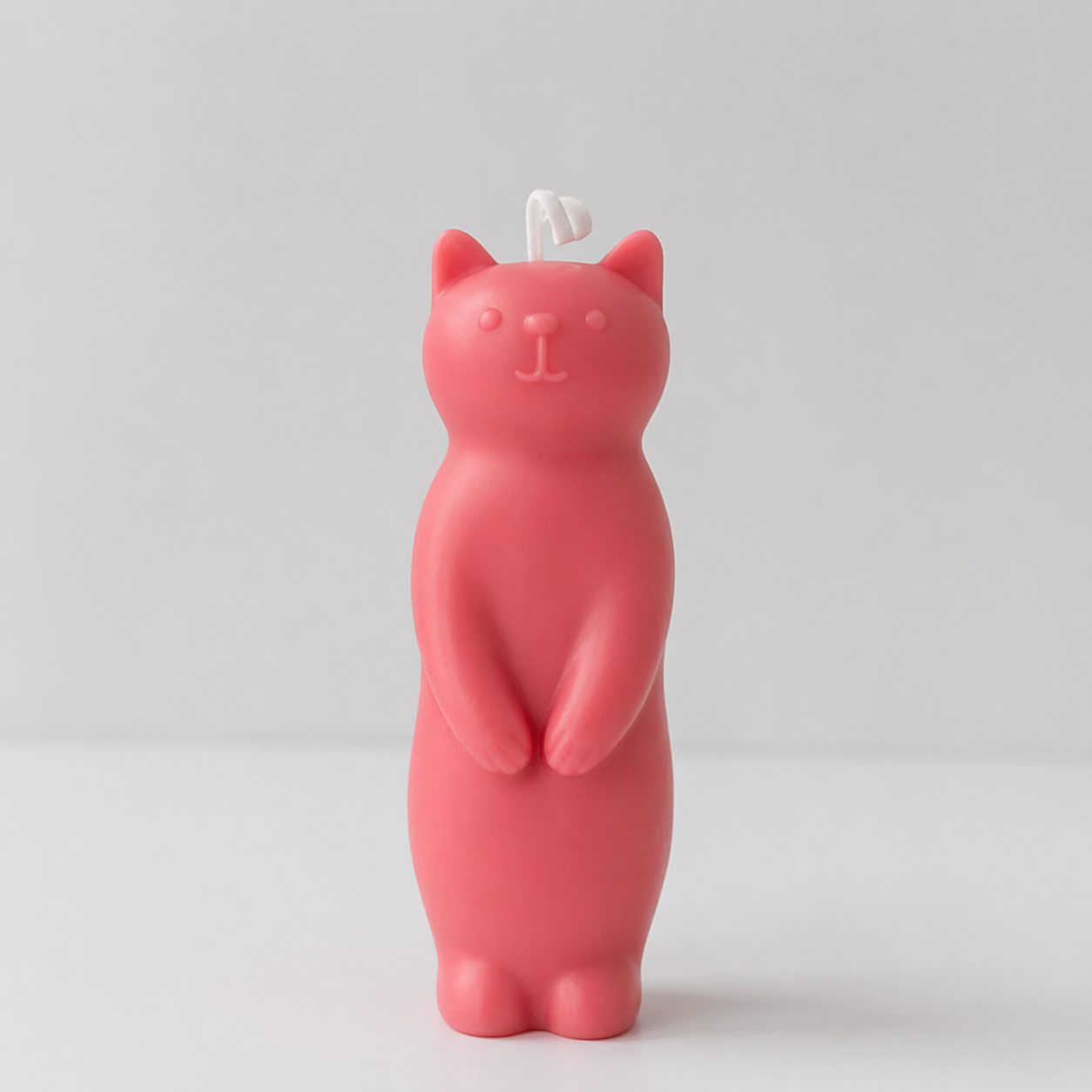 Standing Cat Scented Candle (Red)