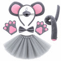 Gray Mouse Dress-Up Set - Party Costume | Asena Boutique Qatar