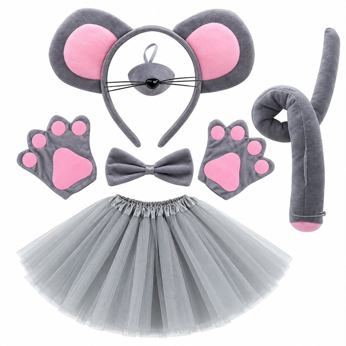Gray Mouse Dress-Up Set - Party Costume | Asena Boutique Qatar