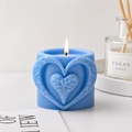 Heart Leaf Scented Candle 6cm(Blue)