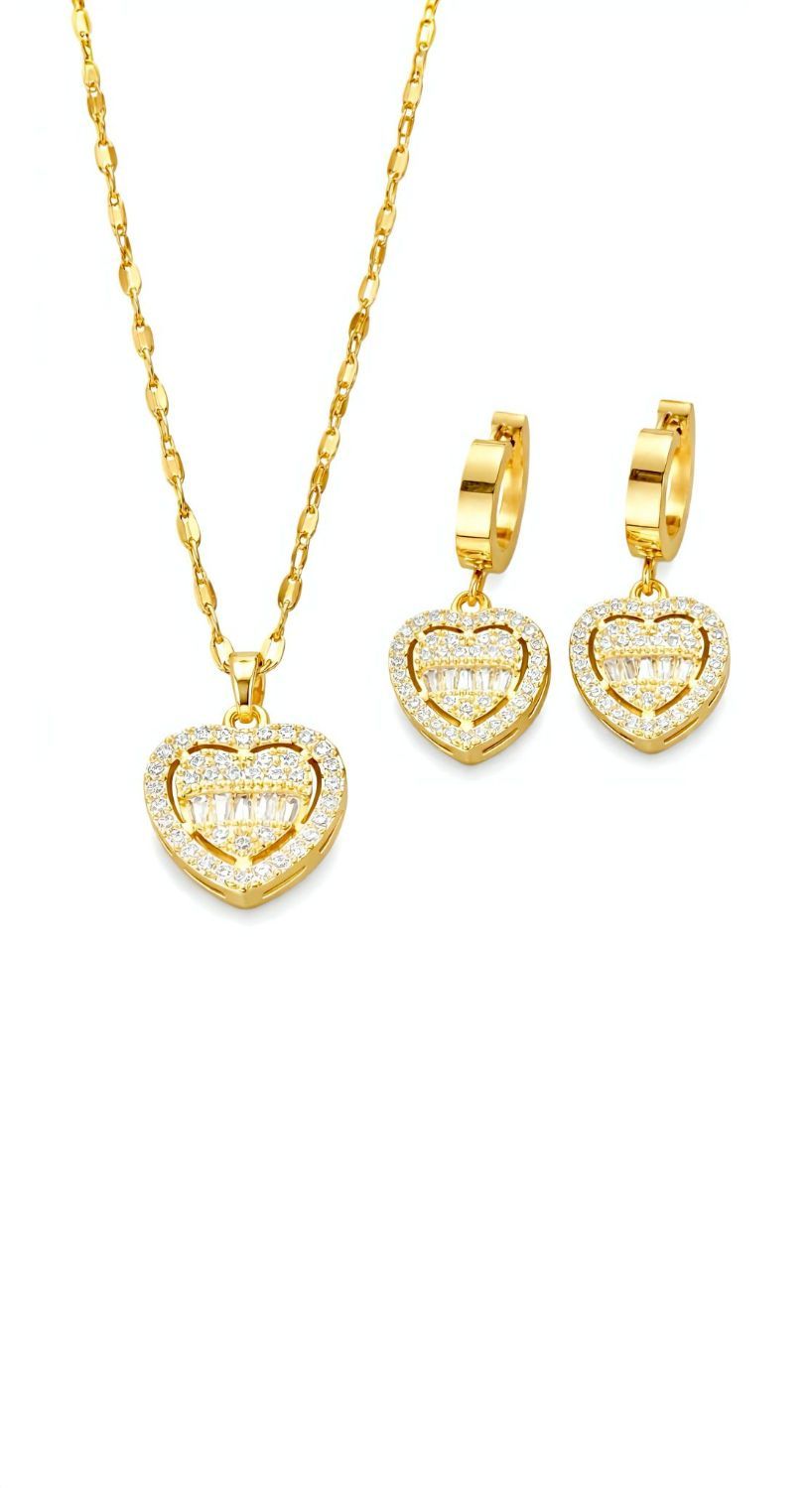 Crystal Heart Elegance Set