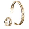 Honeycomb Bracelet and Ring Jewelry Set