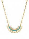 Gold Turquoise Necklace - Women's Necklace | Asena Boutique Qatar
