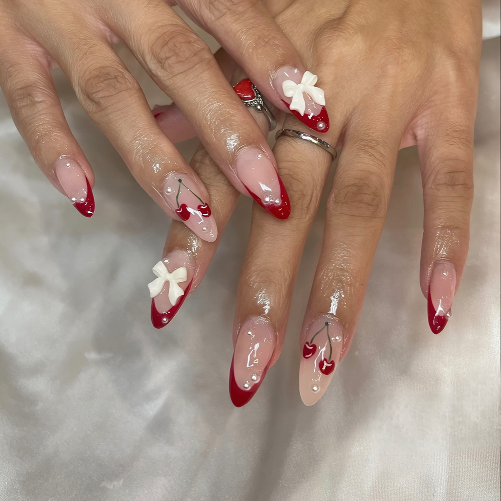Cherry Belle Press-on Nails