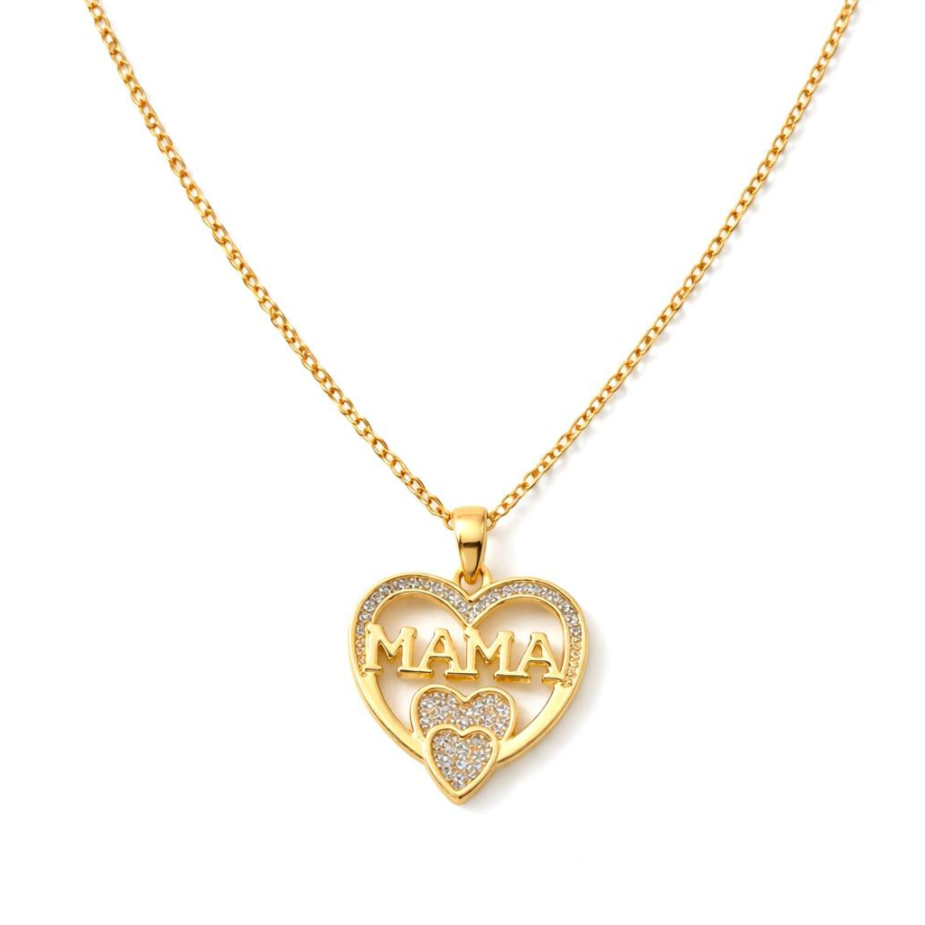 Mama Heart Pendant Necklace