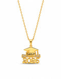 Class of 2026 Gold Graduation Pendant Necklace