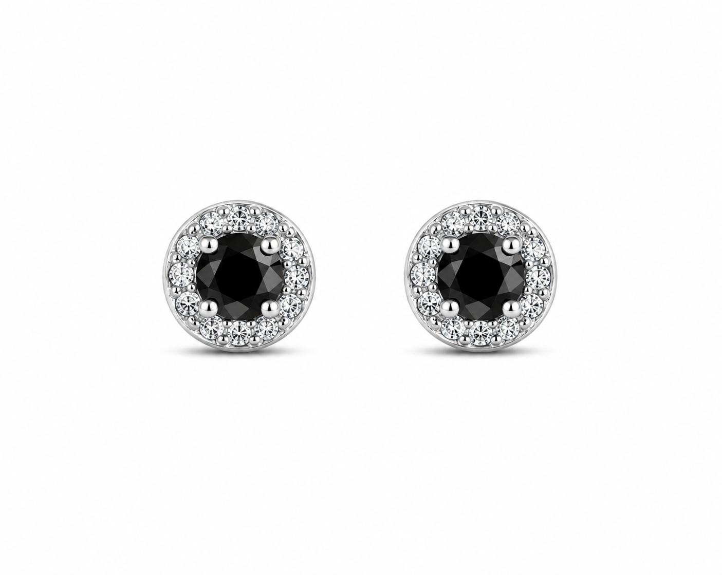 Midnight Halo Stud Earrings - Women's Earrings | Asena Boutique Qatar