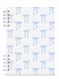 Blue Bow Spiral Notebook - School Stationery | Asena Boutique Qatar