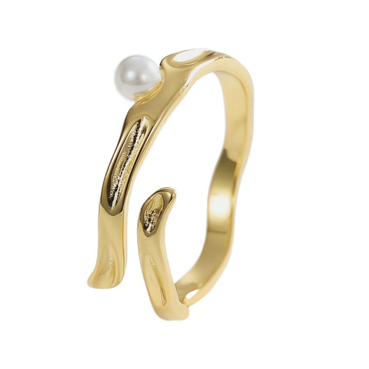 Luna Pearl Ring - Women's Ring | Asena Boutique Qatar