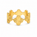 Golden Clover Ring - Women's Ring | Asena Boutique Qatar
