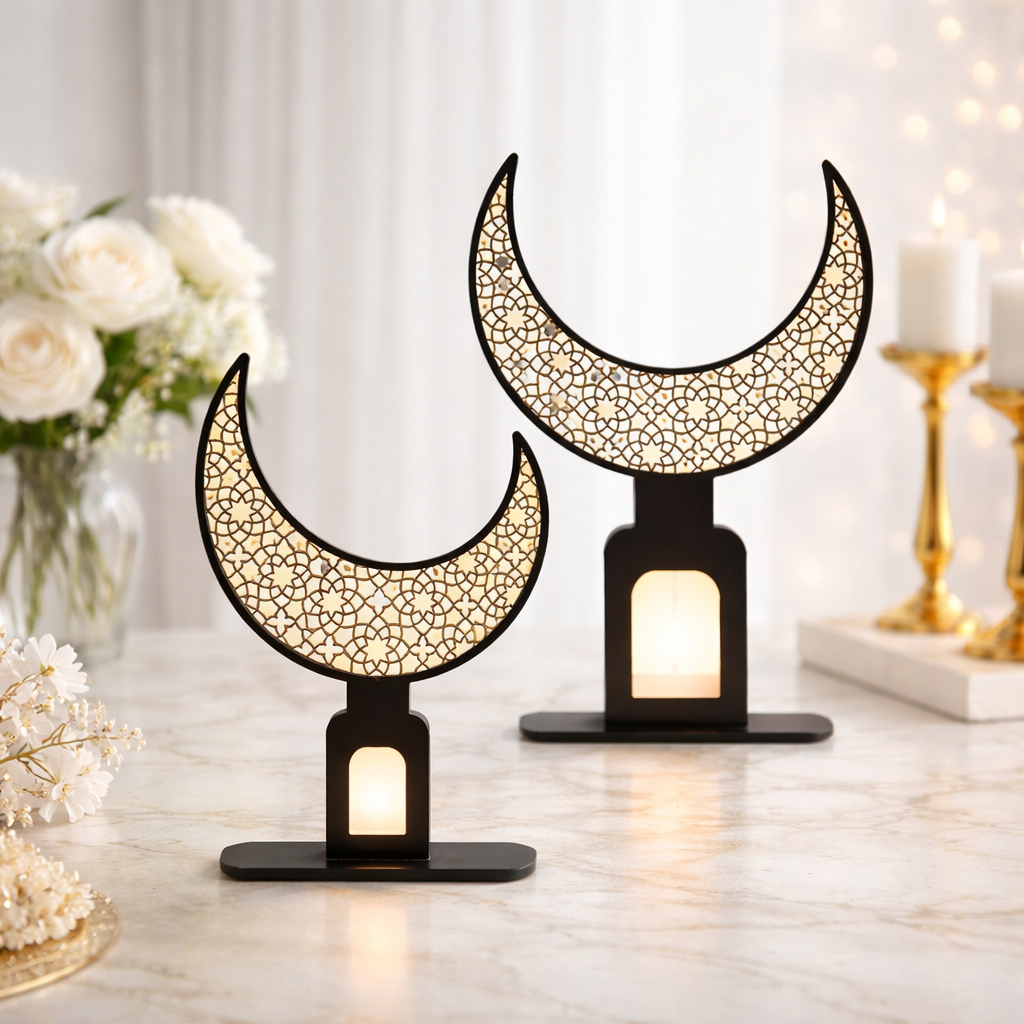 Acrylic Crescent Table Decor