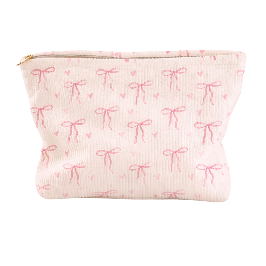 Bow Print Makeup Pouch