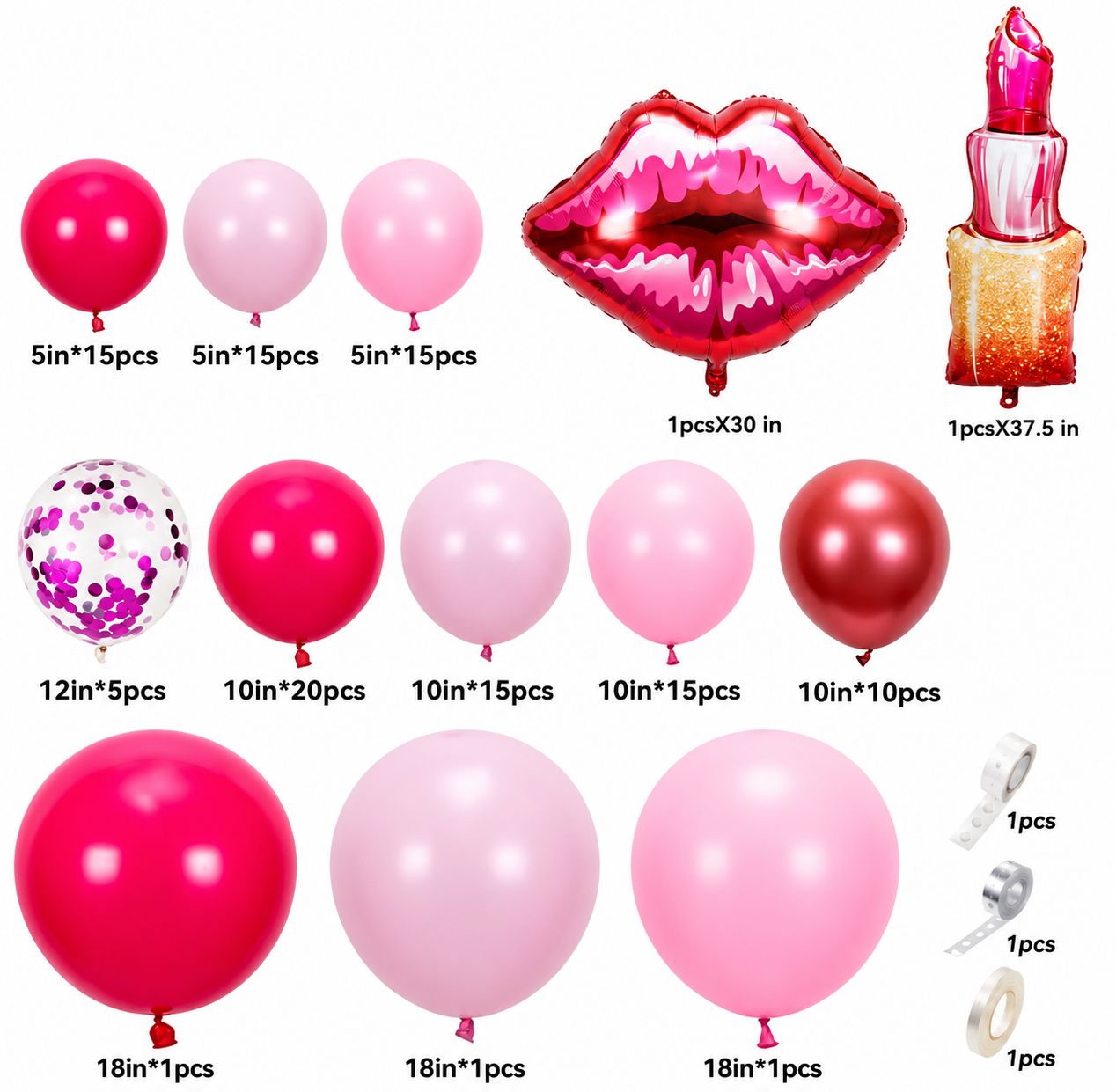 Pink Glam Party Balloon Decoration Kit