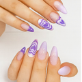 Purple Heart Nails