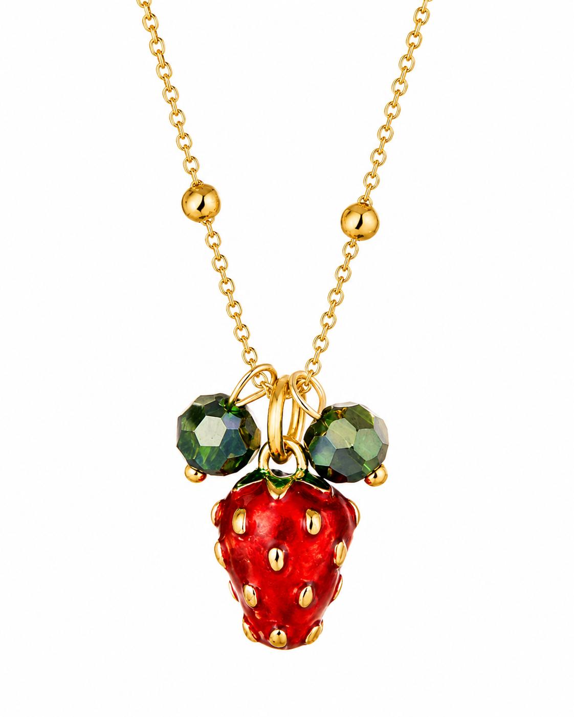 Strawberry Charm Pendant Necklace - Kids' Jewelry | Asena Boutique Qatar