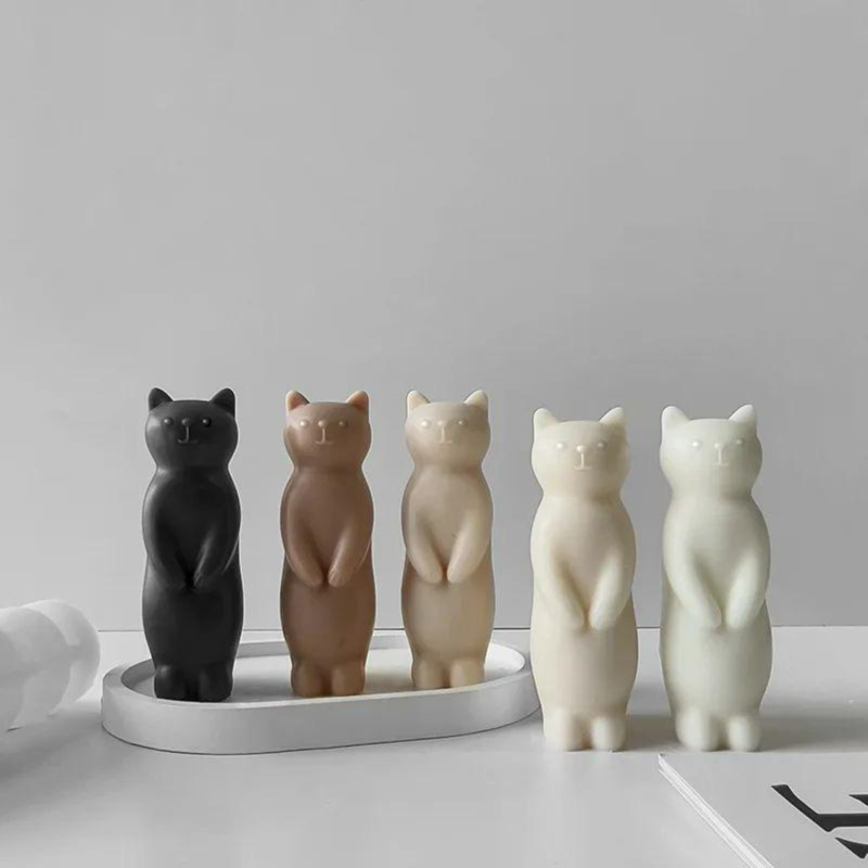 Standing Cat Scented Candle - Scented Candle | Asena Boutique Qatar