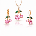 Pink Cherry Jewelry Set