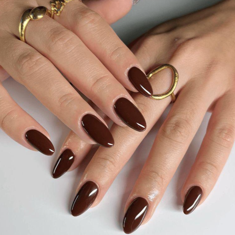 Mocha Luxe Gloss Nails