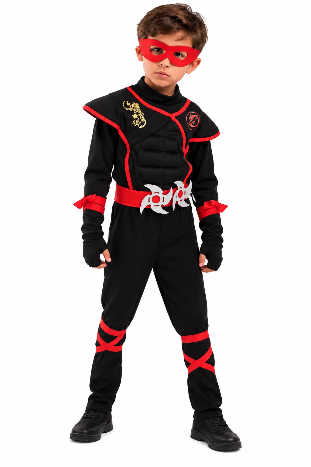 Black and Red Ninja Costume - Party Costume | Asena Boutique Qatar